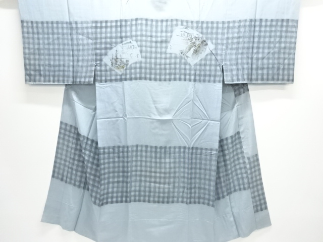 JAPANESE KIMONO / ANTIQUE MENS HITOE JUBAN / SILK / JIGAMI & SCENERY